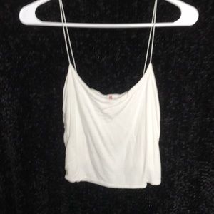 White crop top